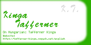 kinga tafferner business card